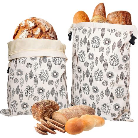 Sac de conservation de pain durable Coton Substance de coton