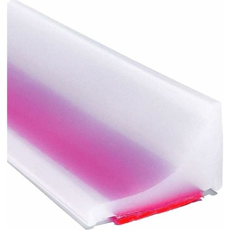 Fixation de porte et paroi de douche 2m Transparent Barriere Douche Et Système De Rétention Silicone,Anti Débordement Seuil De Douche Barrage D'eau En Caoutchouc Autocollante,Joint Porte Etanch (1/5)