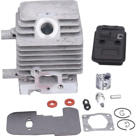 Kit piston et cylindre 34mm pour débroussailleuse Stihl FS75 FS80 FS85 Joints, bougie, silencieux inclus Performance améliorée (1/5)