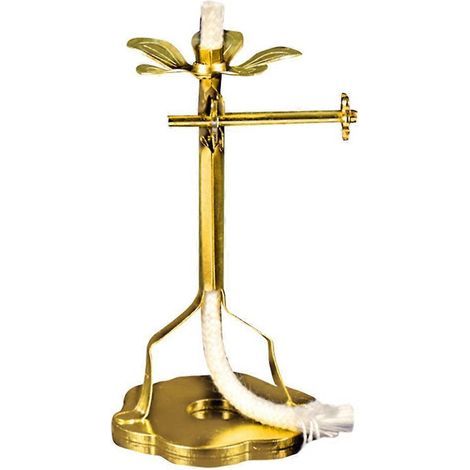 Dochthalter für Öllampen, Dochthalter, Dochthalter für Gebetsöllampen im Tempel, Ersatzteil für Buddha-Öllampen (L) 7,00 x 4,00 x 4,00 cm – Goldfarben (1/4)