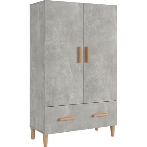 Credenza buffet cassettiera mobile contenitore organizer cucina soggiorno soggiorno alto 70 x 31 x 115 cm derivati del legno grigio 020034711