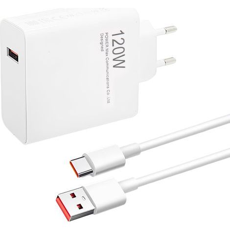 120-W-Schnellladegerät mit 1 m USB-C-Kabel für Note 14 Pro, 13 Pro, 12, Ladegerät für 14T Pro/14 Ultra/13T Pro/12T/13, POCO X6 X4, Schnellnetzteil (1/5)