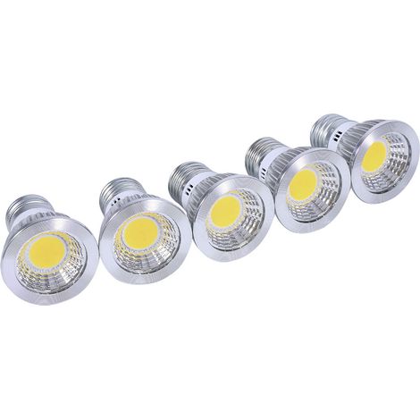 Spot Led E27 3 W Blanc Froid 5 Pièces