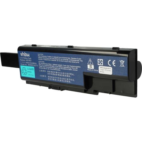 vhbw Akku kompatibel mit Acer Aspire 5920G-602G16Mn, 5920G-602G20HN, 5920G-602G25Mn, 5920G-3A2G25Mn Notebook (8800 mAh, 11,1 V, Li-Ion) (1/5)