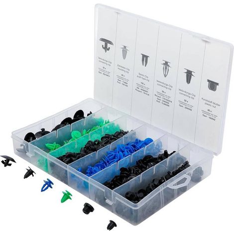 Assortiment Clips de Fixation Automobiles Opel - 300 pcs -  Résistant - Fixation Fiable et Durable - D-Work (1/5)