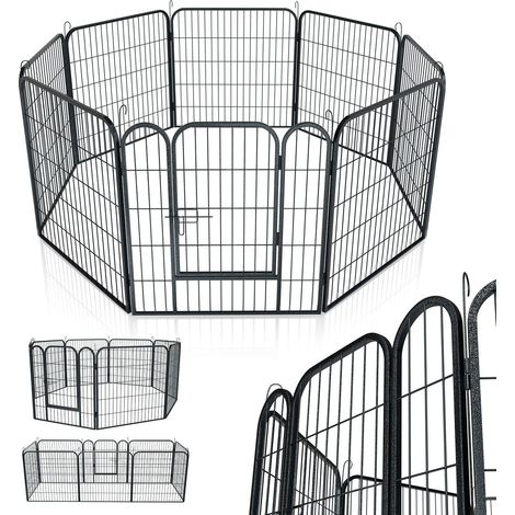 Cuccia in metallo 160 x 80 cm Recinto pieghevole da esterno per cani, conigli e piccoli animali (1/2)