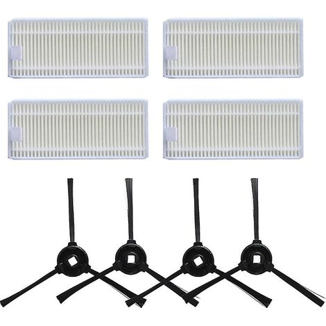 Ersatzteile für Lefant M520/M501, 4 waschbare HEPA-Filter + 4 Seitenteile (1/4)