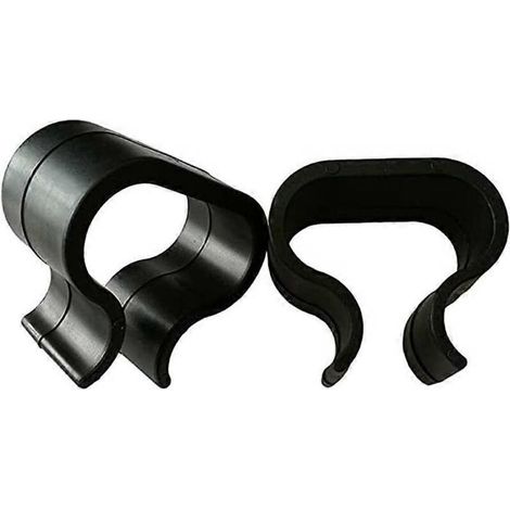 Lot de 10 clips de fixation pour meubles d'extérieur en osier, canapés et chaises en rotin (noir, grande taille) (1/5)
