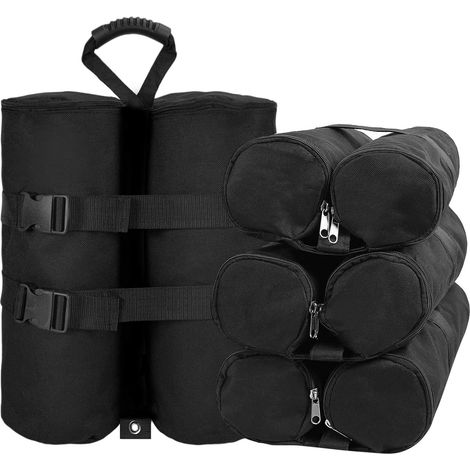 Contrapesos plegables de grado militar para tiendas de campaña, que se pueden usar como patas para tiendas de campaña, sombrillas de patio o simples parasoles, paquete de 4 unidades. (1/5)