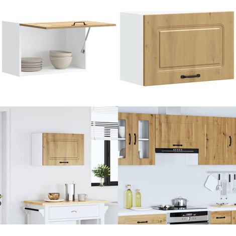 Armario pared cocina Kalmar madera ingeniería roble artesanal - Armario pared cocina - Almacenamiento cocina