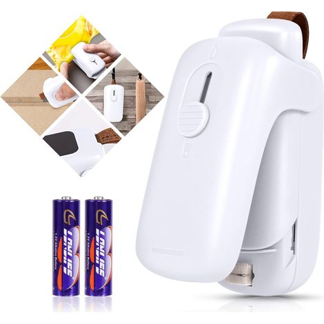Mini scelleuse sous vide, scelleuse thermique portable, scelleuse et coupeuse de sacs 2 en 1 (1/5)