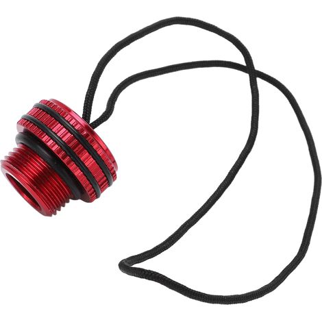 Staubschutzkappe für DIN-Tauchflaschenventil mit roter Kordel