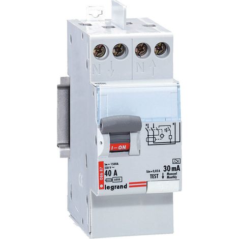Interruptor diferencial bipolar 40A 30mA tipo A LEGRAND