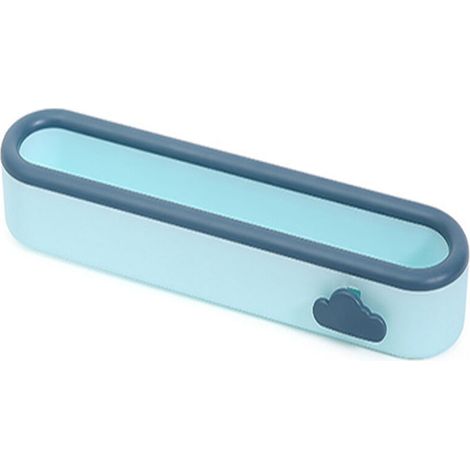 Étagère à chaussures murale, 1 pièce, porte-serviettes, sans perçage, chambre à coucher, salle de bain, armoire à chaussures de remplacement（bleu clair）
