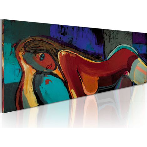 Quadro dipinto - Sonnellino pomeridiano - 120x60 (1/4)