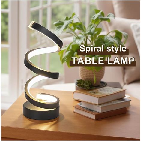 Lampe de bureau à spirale pour la lecture - Lampe de bureau LED simple et réglable - Alimentation USB (1/5)