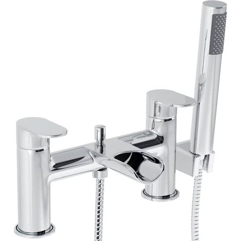 Contemporary Bathroom Mono Basin Tap – Round Lever, 123 x 90mm, Brass