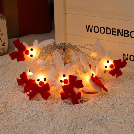 Guirlande lumineuse cerf Noël 3m 20 LED 2 modes déco maison jardin chambre intérieur extérieur (1/4)