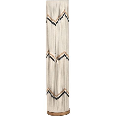Lampara Pie Algodon Rafia 25X25X125 Trenzado (1/5)