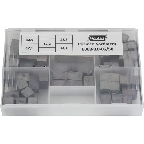 Hazet Prismen-Sortiment 12,0 / 12,1 / 12,2 / 12,3 / 12,4 mm, 6000-8.0-06/50 (1/2)