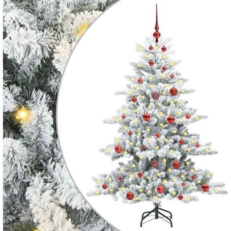 Sapin de Noël artificiel, à branches mobiles, blanc, 150 cm (1/5)