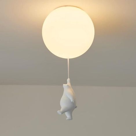Suspension ours polaire pour enfant, 15 cm, plafonnier décoratif pour chambre de garçon ou de fille (1/5)