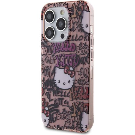 Hello Kitty HKHCP13LHDGPTP iPhone 13 Pro / 13 6.1 custodia rigida rosa IML Tags Graffiti (1/5)