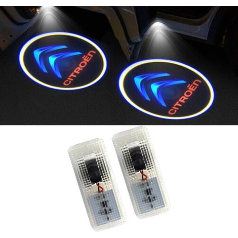 2 Stück Auto-Projektor-Türleuchten mit LED-Willkommenslogo, Ghost Sha (1/5)
