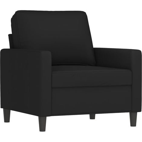 Fauteuil relax  Fauteuil Noir 60 cm Velours (1/5)