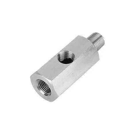 M10 Edelstahl-Öldrucksensor T-Adapter NPT Turbo-Zuführung