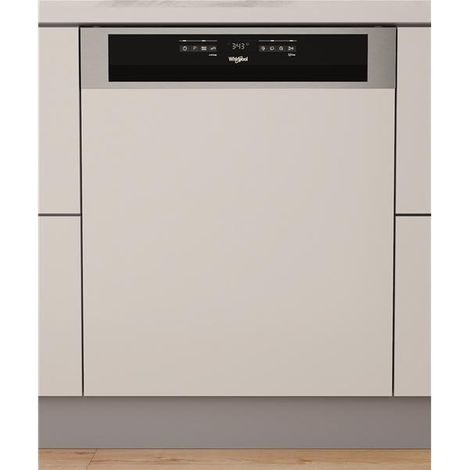 Lave-vaisselle 60cm 14 couverts 43db intégrable avec bandeau - Whirlpool - W4BD643X65L