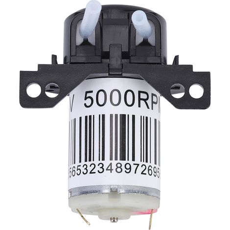 Pompe péristaltique micro à angle droit auto-amorçante avec tube en silicone pour expériences (24 V) (1/5)