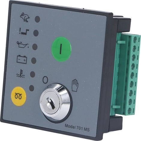 Module contrôleur Groupe électrogène, panneau démarrage arrêt manuel, protection automatique, régulateur diesel, génératrice, module de gestion. (1/5)