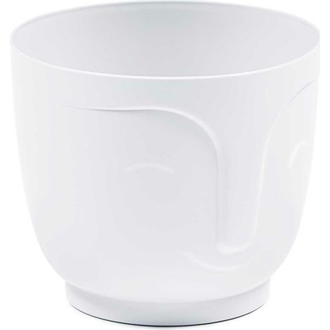 Vaso da fiori Zoe bianco, altezza 16x18,5 cm (1/2)