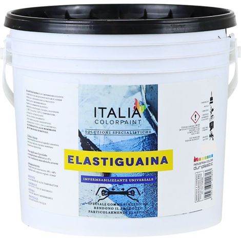 Elastiguaina elastomerica bituminosa colore nero impermeabilizzante resistente formato 5 kg - confezione 1