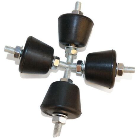 Antivibrationsfüße für Wand-Split-Klimaanlage – Tragkraft 70 kg – Vollgummi – Resonanzreduzierung – 4er-Set (1/2)