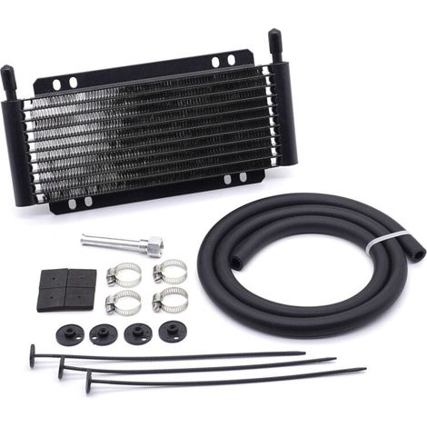 15 Rows - Height 140MM - Black,678, Universal Aluminum Alloy Transmission Oil Cooler Radiator Remote Transmission Oil Cooler/Auto Manual Radiator Converter (1/5)