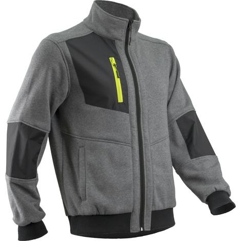 Chaqueta de trabajo de felpa MIKAN - Gris M - 44/46 (1/3)