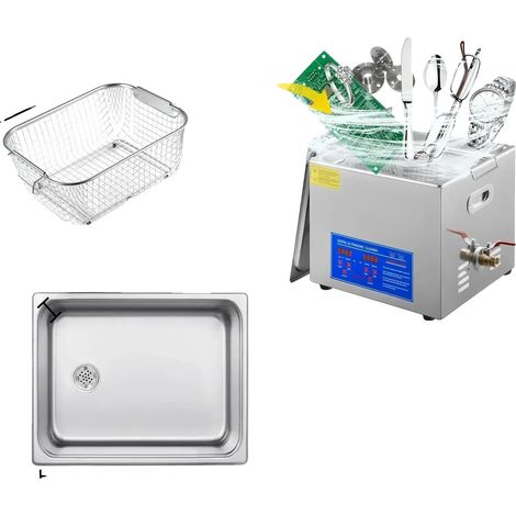 Nettoyeur Ultrasonique, Nettoyage Puissant, Contrôle Facile à Utiliser, 15L JPS-60A (1/2)