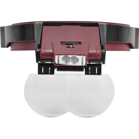 Loupe frontale LED pour bijoux, quatre groupes de lentilles, idéale pour lire, peindre, réparer et apprécier les bijoux. (1/5)