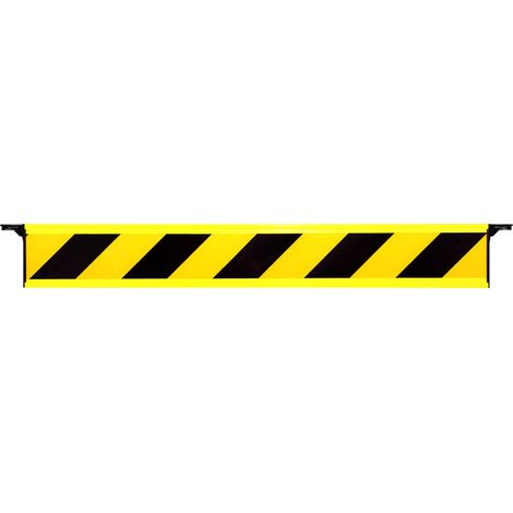 Barrière fixe de 1,5m rétroréfléchissante Jaune/Noire Hachuré - 1320055 (1/4)