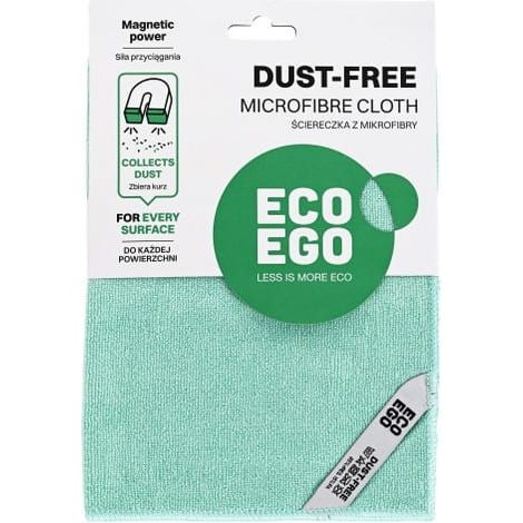 STAUFREIES ECO EGO Mikrofaser-Staubtuch 35x35 cm zum Abwischen von Staub auf allen Oberflächen, trocken und feucht, schnelltrocknend (1/5)