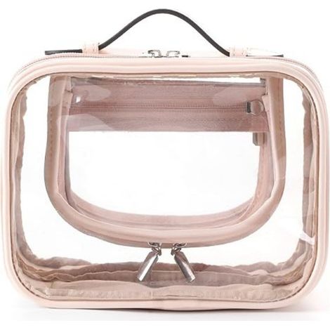 trousse portable transparent pvc voyage ochette voyage transparente pour cosmétiques unisexe et port (1/5)