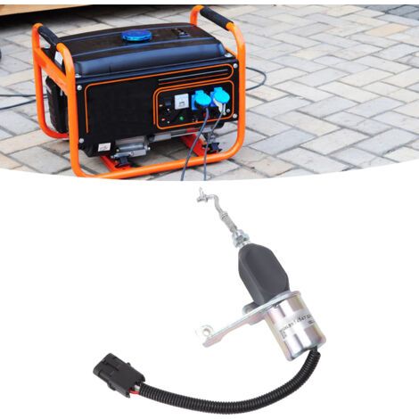 BUNTHAUS Électrovanne de Traction Métallique pour Groupe Électrogène Coupe-Circuit à Fermeture d'Alimentation 12V- (1/2)