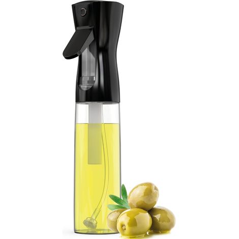 Pulvérisateur d'huile. Vaporisateur d'huile de cuisine 300 ml Distributeur d'huile Spray en flacon doseur d'huile olive (Black 1 pc)