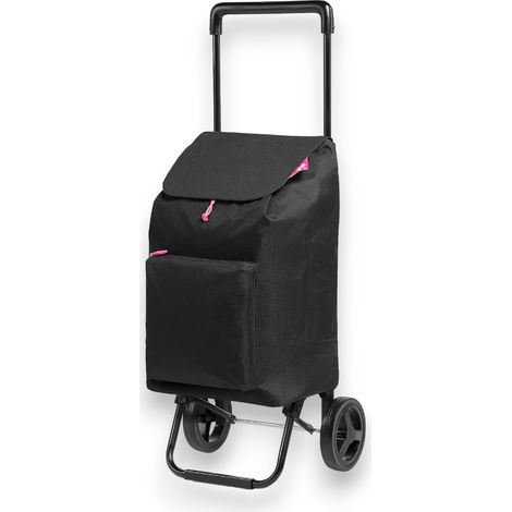 Carrello trolley portaspesa 42 lt leggero con struttura in acciaio e sacca impermeabile con doppia tasca zip Gimi Argo (1/2)