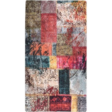 Tapis lavable antidérapant Patchwork 190x300 Multicolore (1/5)