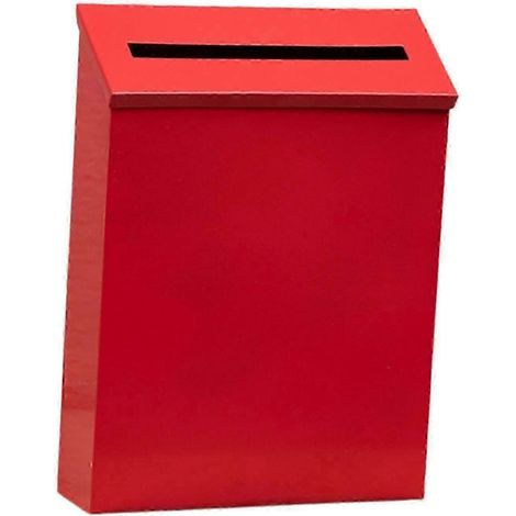 Boîte aux lettres murale grande capacité en métal pour l'extérieur 264 x 62 x 290 mm (866 x 236 x 1142 po) SZTCLV-Rouge (1/5)
