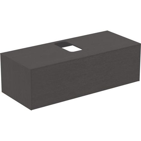 IS WT-Platte Conca ohne Ausschnitt 1202x505mm Eiche Geflammt, Alte Nr.2019