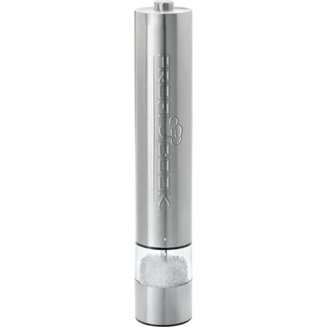 Proficook PSM 1031 Pimentero y Salero Eléctrico, Juego 2 pcs, Acero Inox, con Luz, Cuchillas Cerámicas Precisión Plata (1/3)